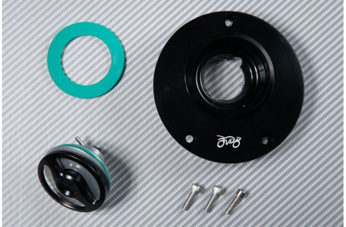 Trappe à essence rapide quart de tour en aluminium usiné pour ZZR 1400 Performance