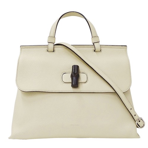 GUCCI Bag hand Shoulder 2 way Leather bamboo daily 392013 859799