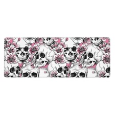 Skull Cherry Mouse Pad - Stylish Design Office Desk Mat with Non-Slip Rubber ...