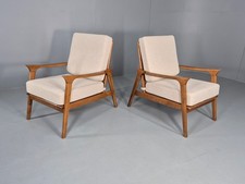 2 Vintage Scandinavian Mid Century Style Chairs Dunelm Edition EB12043