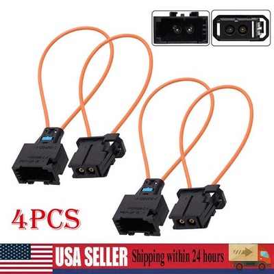 4PCS MOST DIAGNOSTIC KIT FIBER OPTIC LOOP BYPASS MALE & FEMALE FOR BMW MERCEDES