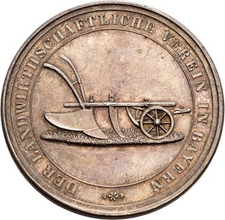 Bayern Maximilian I. Joseph Silbermedaille o.J. Landwirtschaftlicher Verein