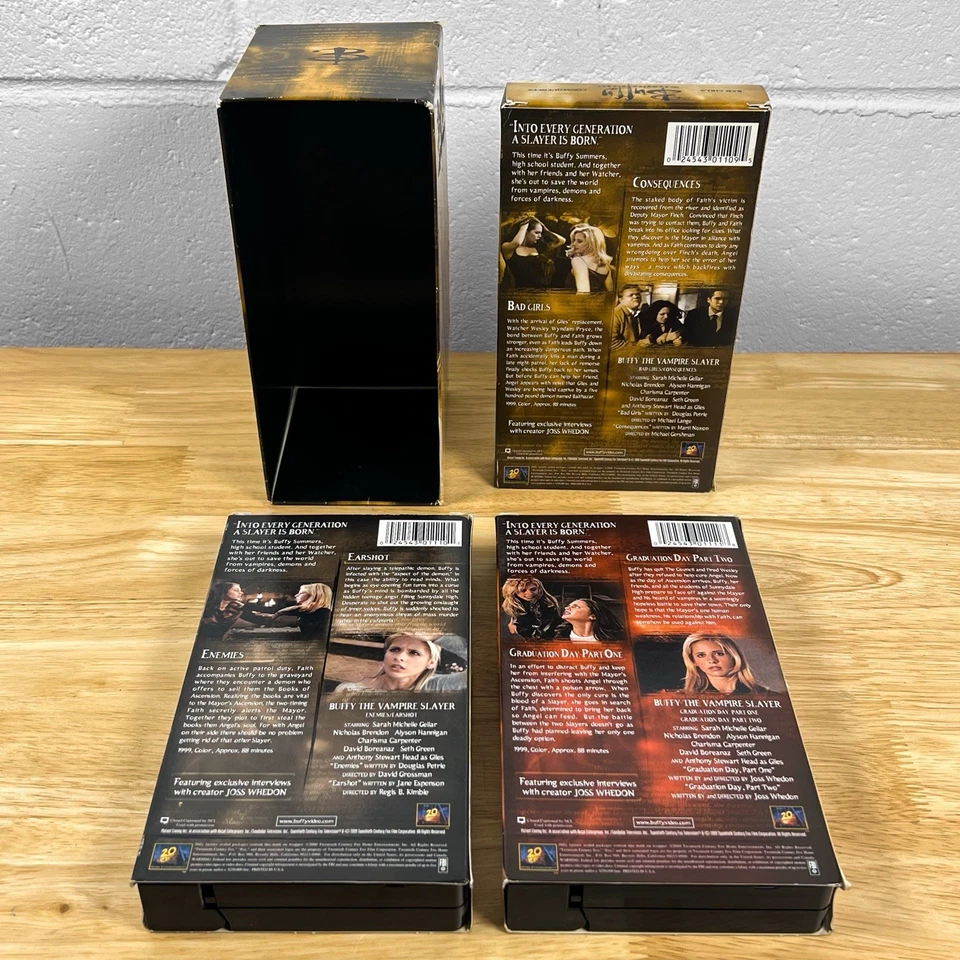 Buffy the Vampire Slayer - The Slayer Chronicles VHS 3-Tape Box Set 2001 Y2K - Image 2 of 4