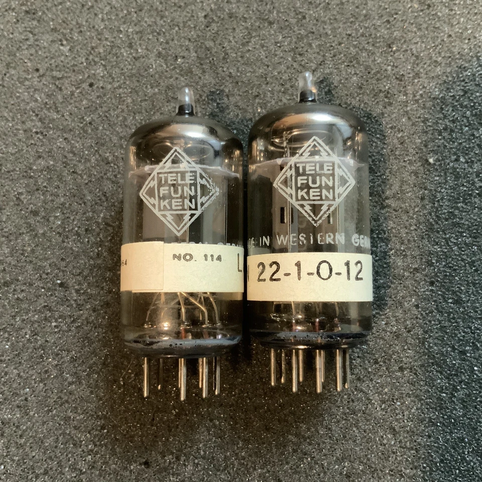 Telefunken 12AX7 ECC83 L&N Tubos Seleccionados Placa Lisa 12ax7a B339 7025 ¡RARO!! Foto 2 de 4
