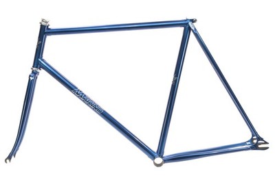 Makino NJS Keirin Track Frameset 55cm ST 56cm TT Metallic Blue NOS
