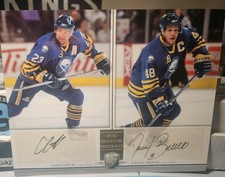 06-07 Be A Player Portraits Daniel Briere Chris Drury Dual Jumbo Autographs