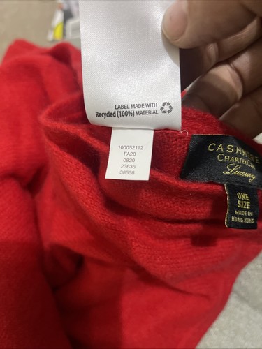 Sciarpa oversize CHARTER CLUB 100% cashmere taglia unica - Foto 3 di 3
