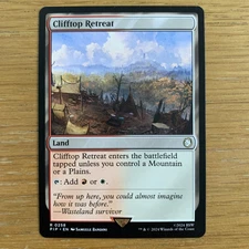 MTG Clifftop Retreat [Fallout, Near Mint] Rare Magic The Gathering Card