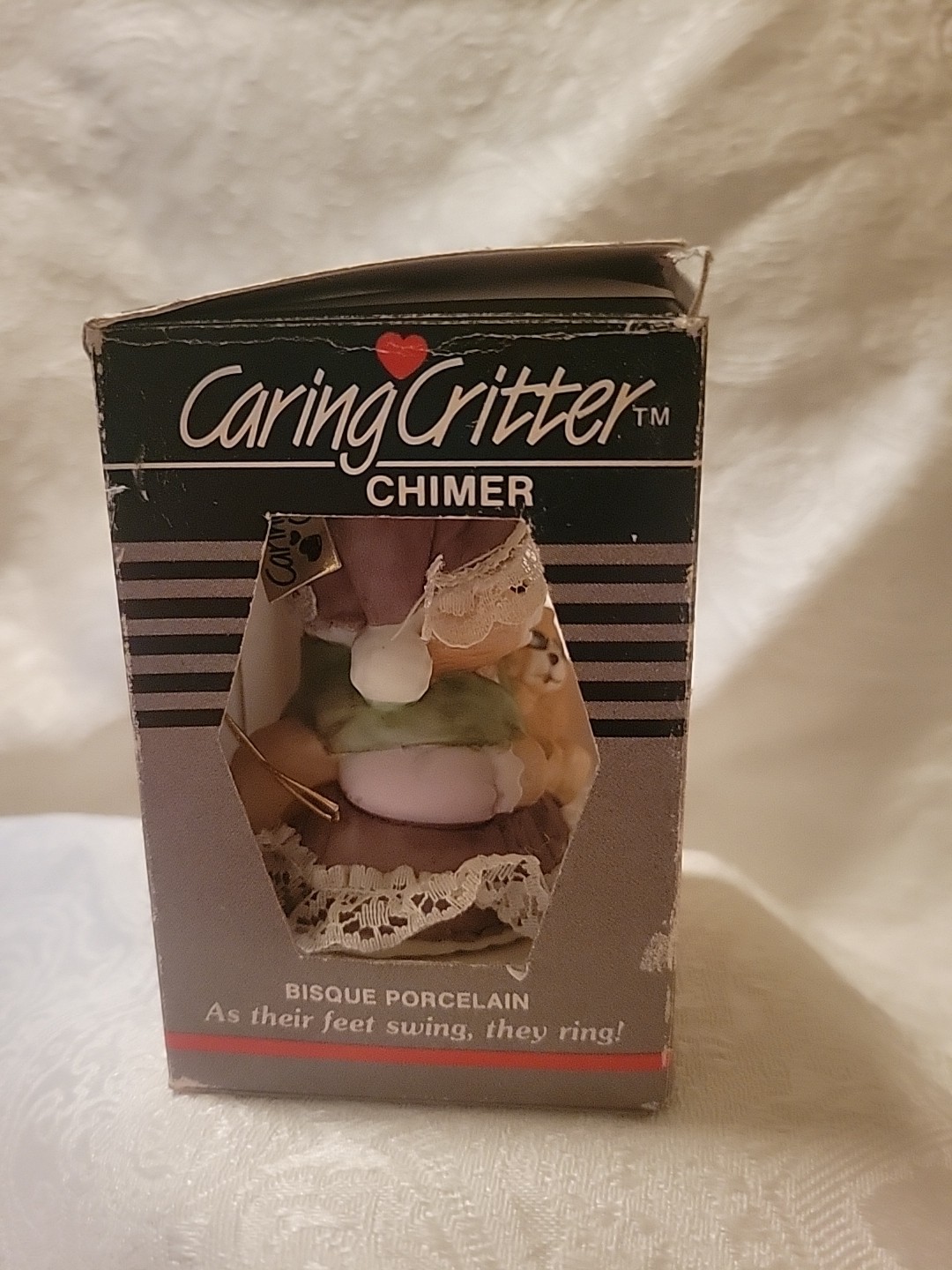 New VINTAGE Jasco Caring Critter Christmas Ornament 2.75"