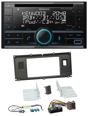 Kenwood CD 2DIN DAB USB MP3 Bluetooth Autoradio für Land Rover Evoque Blindstopf - Bild 1 von 4