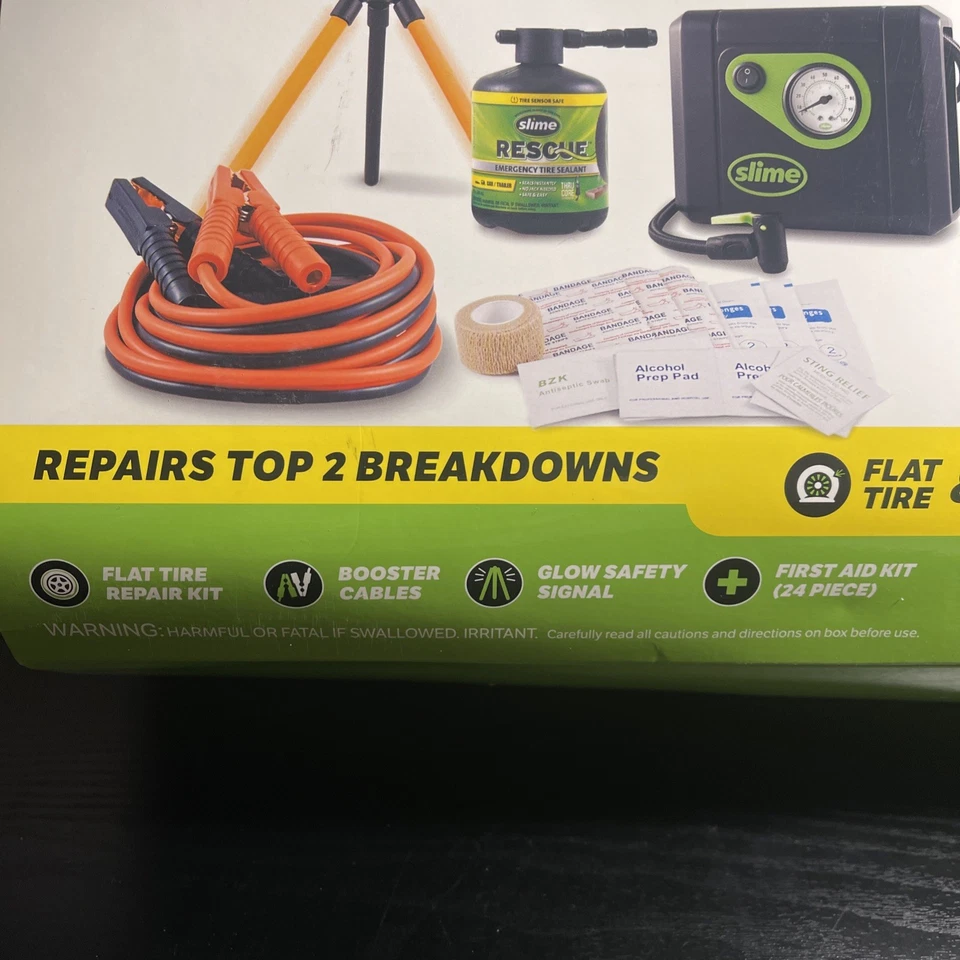 Roadside Emergency Truck/SUV Kit Pre-Pack with Slime 50160 - Image 2 of 3