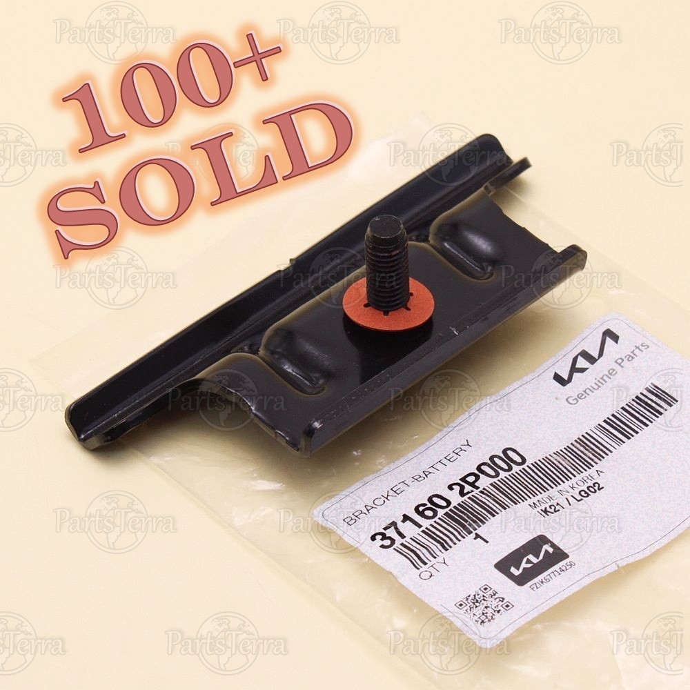 Genuine OEM Kia Hyundai Battery Hold Down Bracket Clamp & Bolt Kit