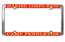 marine corps base camp pendleton license plate frame made in usa