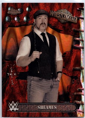 2025 Topps Chrome Cactus Jack Wrestlemania WWE Sheamus Orange Raywave /25