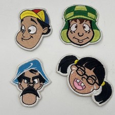 4 parches bordados El Chavo Del 8: El Chavo, Quico, Don Ramón, Chilindrina,