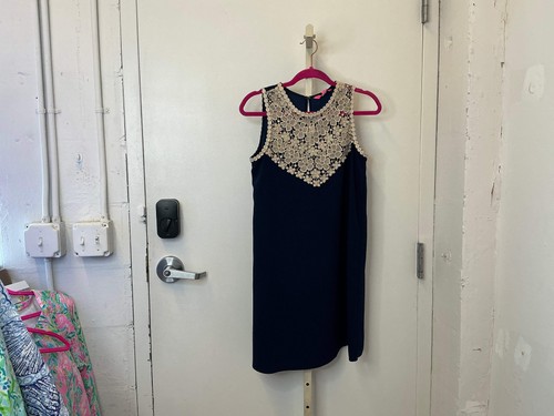 Lilly Pulitzer Nala Soft Shift Sleeveless Dress True Navy - Size 0