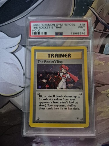 The Rockets Trap 19/132 - Gym Heroes WOTC Pokemon Card - Picture 1 of 2