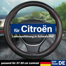 Funda de cuero del volante para Citroën C4 C5 Berlingo