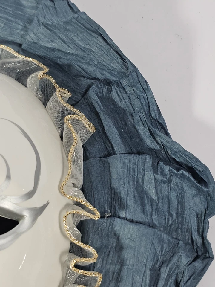 Vintage R.O.C. Máscara Colgante Mardi Gras Bufón Porcelana, 11" X 8" X2" Foto 3 de 4