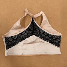 New Ruby Ribbon Pin-Up Racerback Demiette Bra Pale Beige 32