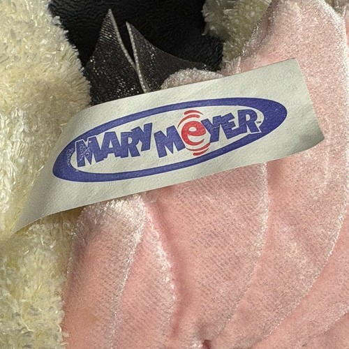 Mary Meyer 2000 Plush White Bear with Pink Angel Wings Teddy Bear 7" Bean Bag - Picture 5 of 8