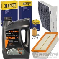 Hengst Inspektionspaket+Dr!Ve 5W30 ÖL Passend FüR A3 8P Golf 6 Passat B7 Touran
