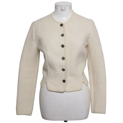 Giesswein, Strickjacke, Damen, Größe: 42, Beige, Wolle, Einfarbig #ezE