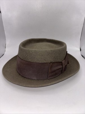 Vintage Classic Knox New York Premier 211 Bracken Mix Fedora Size 7 1/8 