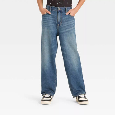 NWT Art Class Boy's Baggy Jeans Medium Wash-Size 10