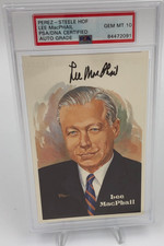 LEE MacPHAIL AUTO Signed PEREZ-STEELE Postcard MLB HOF AL graded PSA GEM MT 10