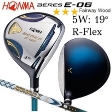 HONMA BERES E-06 3-Star 5W 19  Fairway Wood RH R-Flex ARMRQ X43 Made in Japan