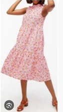 J. CREW Reimagined Tiered Cottage Core Sleeveless Ruffle Midi Dress Size 2