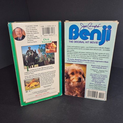 Old Yeller- VHS Walt Disney Studio Film Collection & Benji Video Tapes Lot - Picture 2 of 6
