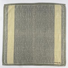 Vintage Christian Dior Handkerchief Pocket Square Bandana Neckerchief