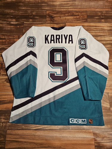 Vintage Rare Anaheim Mighty Ducks Paul Kariya Stitched Jersey CCM Size 48/XL - Picture 7 of 18