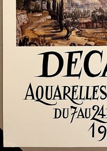 Albert DECARIS - Affiche originale exposition - Galerie des Orfèvres Paris 1976 - vue 4 sur 5