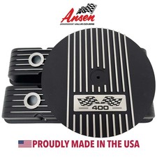 Small Block 400 Flag Logo Black Valve Covers 14 Air Cleaner Kit - Ansen Usa Small Block 400 Flag Logo Black Valve Covers 14 Air Cleaner Kit - Ansen Usa