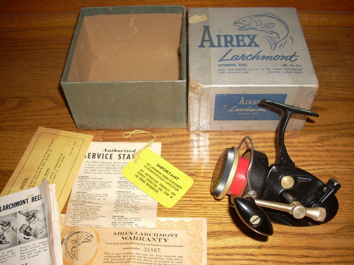 Annonce Pub Originale Vintage Airex Reels Pêche USA 1960