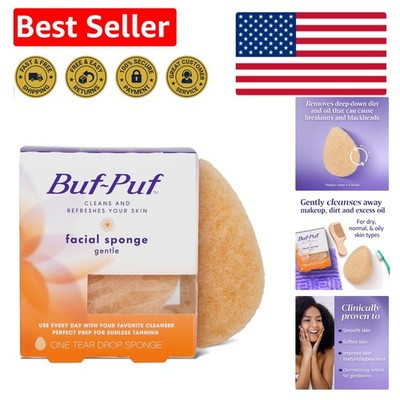 Exfoliating Facial Sponge in Orange, Ideal for Clear Skin & Breakout Prevention