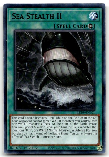 Sea Stealth II LED9-EN021 Legendary Duelists: Duels from the Deep 1st Edition Rare