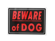Beware of Dog Sign 10"x14" – Heavy Duty Aluminum Warning Sign