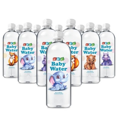 Premium Distilled Water for Babies - Healthy Purified 16.9 oz Bottles - Formu...