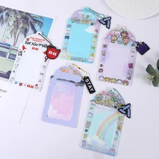 Seven Cartoon Animals MINITEEN Card Holder ID Card Sleeve Keychain