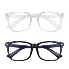 Blue Light Blocking Glasses, 2 Pack Blue Light Glasses Men, Blue Light Glasse...