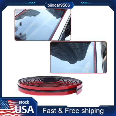 2m Car Windshield Roof Seal Strips Rubber Sticker Noise Insulation Accessories