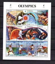 Ghana 1995 sheet Olympics/Sport/tennis stamps (Michel 2174/85) nice MNH