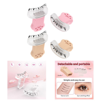 2 Stücke Wimpern Druckt Lazy Quick Make-Up Unter Wimpern Vorlage