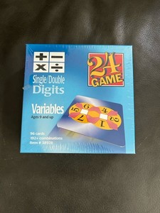 24 Math Game Variables Single/Double Digit Set New In Wrapper
