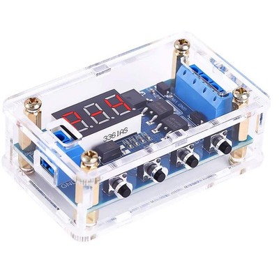 Programmable Timer Delay Relay Module DC 5V-36V Adjustable On/Off Cycle Blue