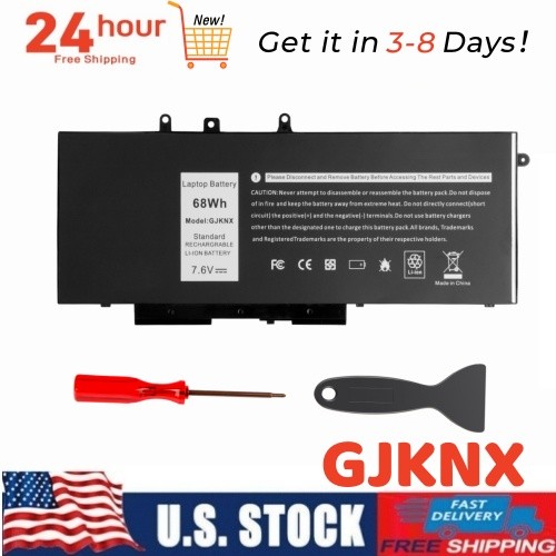 ✅GJKNX Battery 68Wh for Dell Latitude 5480 5580 5490 5590 GD1JP 5YHR4 DY9NT - Picture 1 of 12